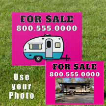 Heiße rosa Reisemobil-Verkaufsbanner