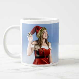 Heiße "Santa's Helper" Kaffeetasse Jumbo-Tasse