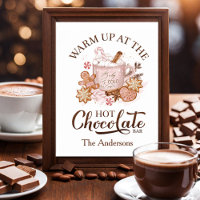Heiße Schokolade Bar signieren Pink Weihnachtsgebä