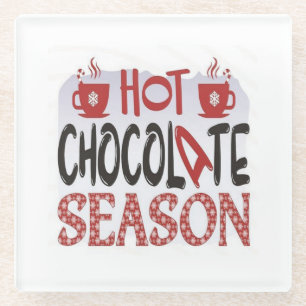 Heiße Schokolade Glasuntersetzer