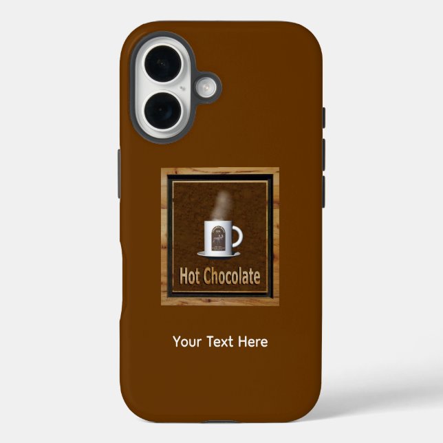 Heiße Schokolade iPhone 16 Hülle (Rückseite)