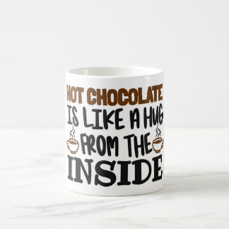 Heiße Schokolade ist wie eine Umarmung von innen Kaffeetasse