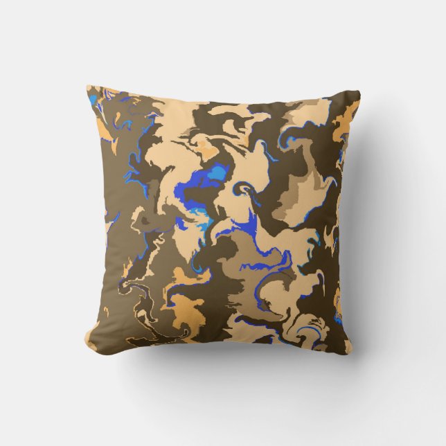 Heiße Schokolade Kissen (Vorderseite)