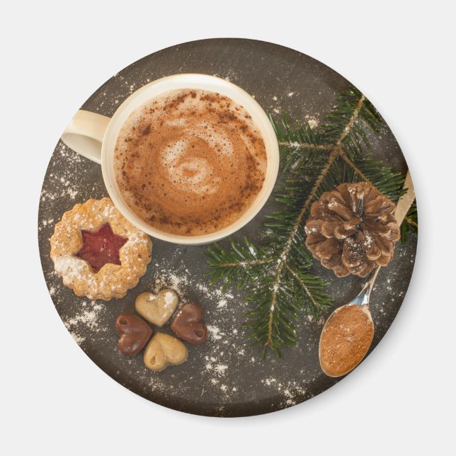 Heiße Schokolade Magnet (Vorne)