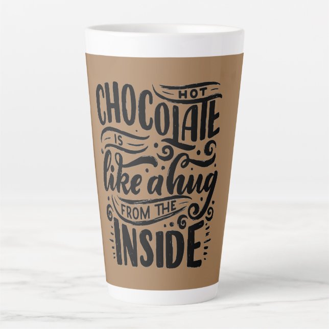 Heiße Schokolade Milchtasse (Vorderseite)