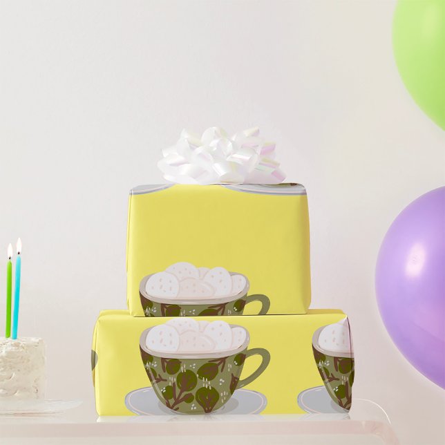 Heiße Schokolade mit Marshmallows Geschenkpapier (Von Creator hochgeladen)