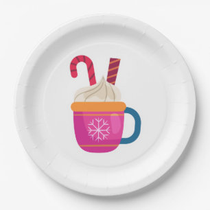 Heiße Schokolade Pappteller