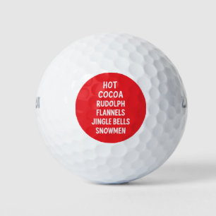 Heiße Schokolade Rudolph Flanell Jingle Bells Sant Golfball