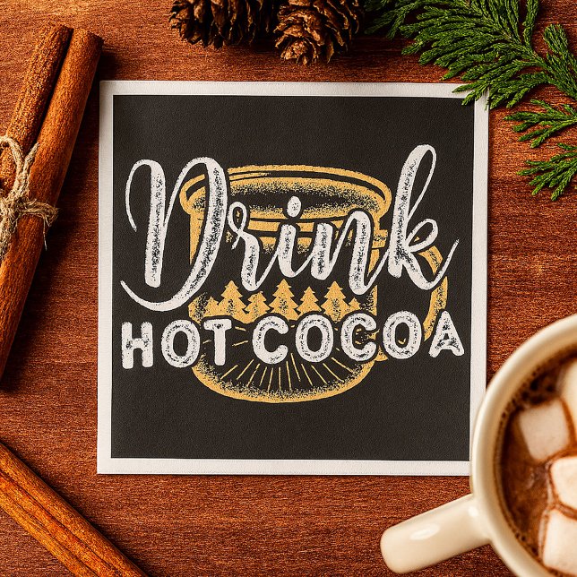 Heiße Schokolade trinken Serviette (Von Creator hochgeladen)