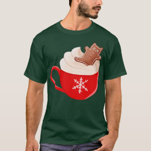 Heiße Schokolade und Lebkuchen-Kitty T-Shirt