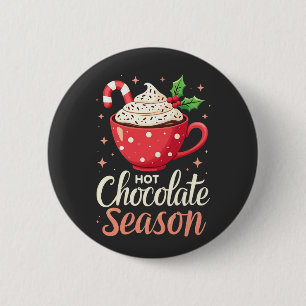 Heiße Schokolade Weihnachtsliebhaber Button