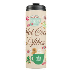 Heiße Schokolade Weihnachtsstimmung Thermosbecher