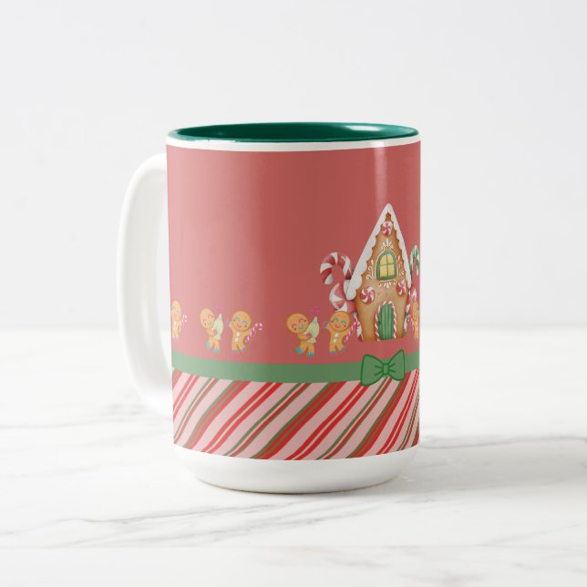 Heiße Schokolade Zweifarbige Tasse (Vorderseite Links)