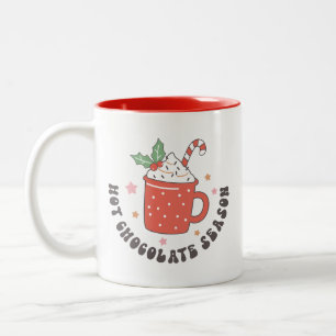 Heiße Schokoladen-Saison Zweifarbige Tasse