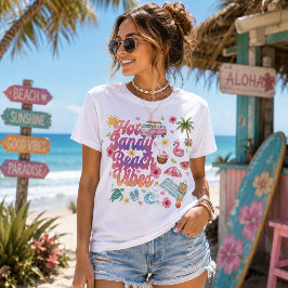 Heiße Strand-Vibes Sommer Tri-Blend Shirt