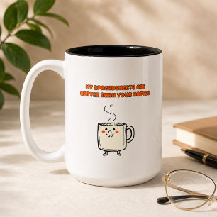 Heiße Tabellen Büro Humor Datenliebhaber Design Zweifarbige Tasse