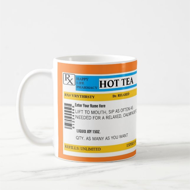 Heiße Tee-Verordnungs-Tasse Kaffeetasse (Links)