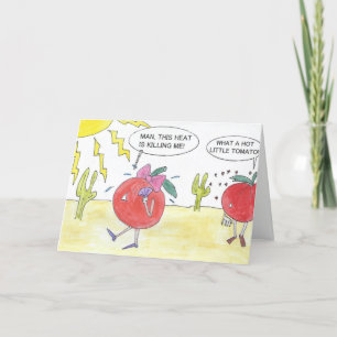 HEISSE TOMATE-GEBURTSTAGS-KARTE KARTE