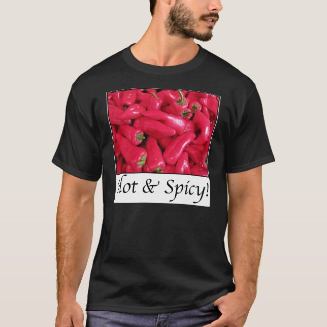 Heiße und scharfe rote Paprikaschoten T-Shirt (Vorderseite)