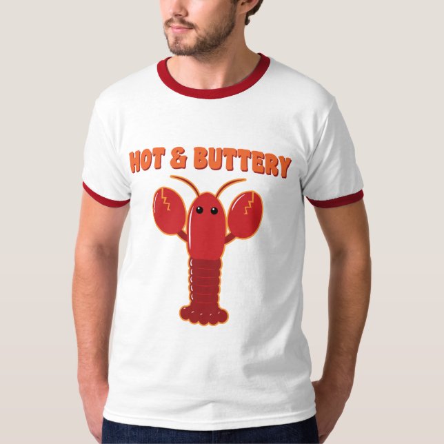 Heiße und schmetterne Hummer T-Shirt (Vorderseite)