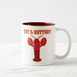 Heiße und schmetterne Hummer Zweifarbige Tasse