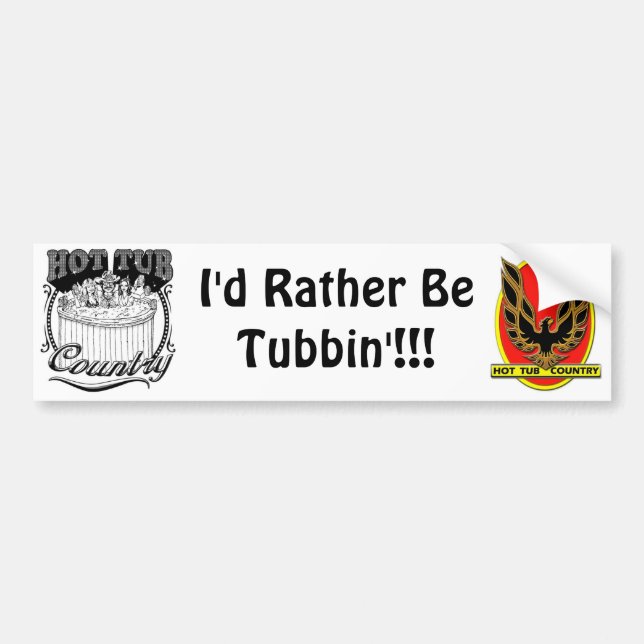 Heiße Wanne-Land-Autoaufkleber Autoaufkleber (Vorne)