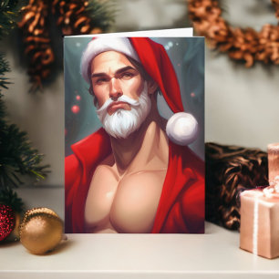 Heiße Weihnachten Santa Claus Karte