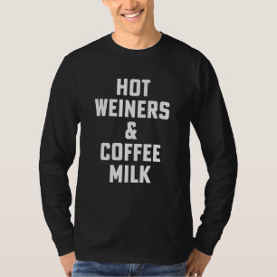 Heiße Weiners und Kaffee Milch Rhode Island Essen T-Shirt