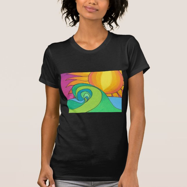 Heiße Welle T-Shirt (Vorderseite)