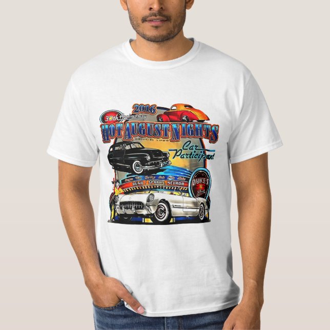 heißen August Nächte 30 Jahre T-Shirt (Vorderseite)