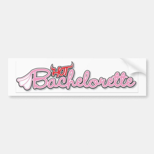 heißer bachelorette Autoaufkleber (Vorne)