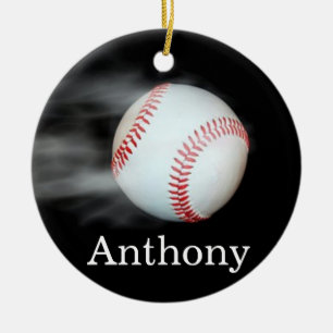Heißer Baseball Keramik Ornament