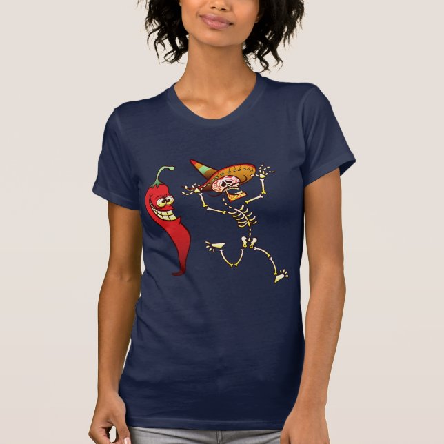 Heißer Chili-Pfeffer-Albtraum für ein T-Shirt (Vorderseite)
