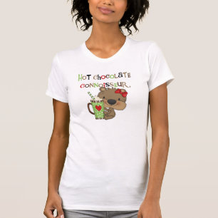 Heißer ChocolateConoisseur Mädchen-Bär T-Shirt
