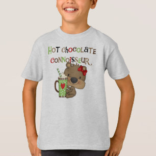 Heißer ChocolateConoisseur Mädchen-Bär T-Shirt