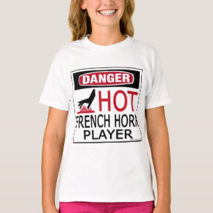 Heißer französisches Horn-Spieler T-Shirt