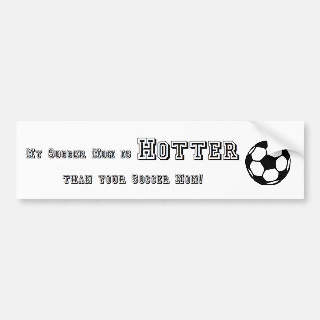 Heißer Fußball-Mama-Autoaufkleber Autoaufkleber (Vorne)