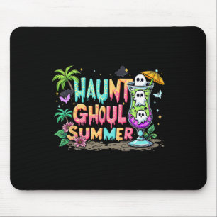 Heißer Ghoul-Sommer Lustige Summerween-Vibes Skele Mousepad