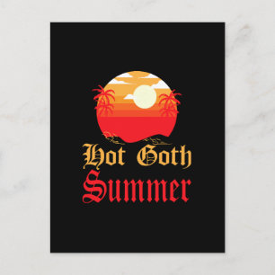 heißer Goth-Sommer  Feiertagspostkarte