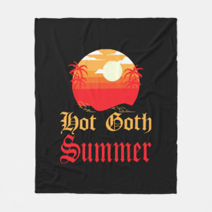 heißer Goth-Sommer Fleecedecke
