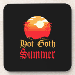 heißer Goth-Sommer Getränkeuntersetzer