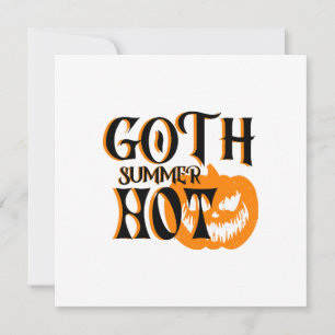 Heißer Goth-Sommer-Horror-Lächelnder Kürbis Dankeskarte