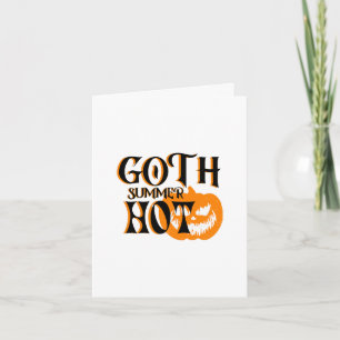 Heißer Goth-Sommer-Horror-Lächelnder Kürbis Einladung