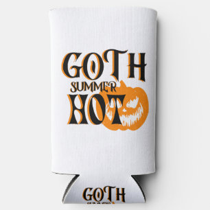 Heißer Goth Sommer-Horror Lächelnder Kürbis Selters Dosenkühler