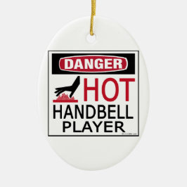 Heißer Handbell-Spieler Keramikornament