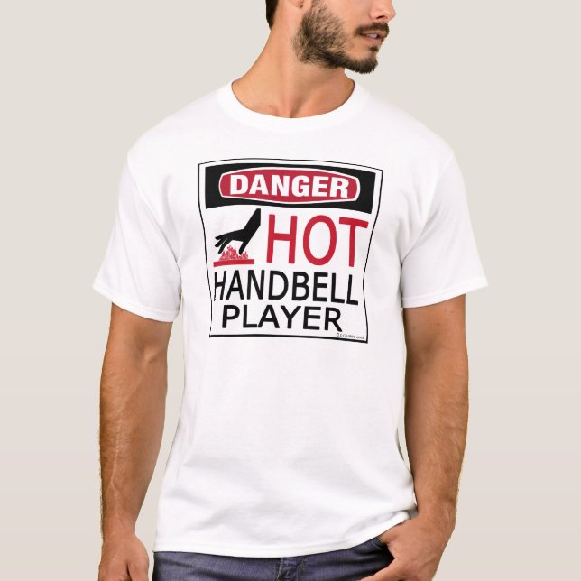 Heißer Handbell-Spieler T-Shirt (Vorderseite)
