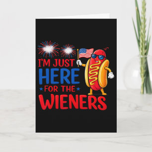 Heißer Hund, ich bin nur wegen der Würstchen hier Karte