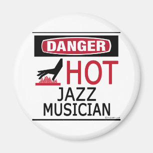 Heißer Jazz-Musiker Magnet