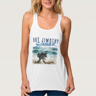 Heißer Jimothy Sommer Lustiger Waschbär Strand Vin Tank Top