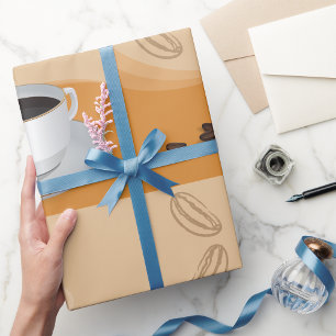 Heißer Kaffee Geschenkpapier
